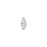 ProngSet Marquise – 14K/18K Gold Twin - Gem Threadless End - piercing - zone.com