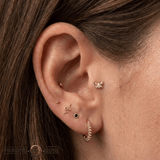 Psyche - 18K Gold Gem Threadless/Threaded End - piercing-zone.com