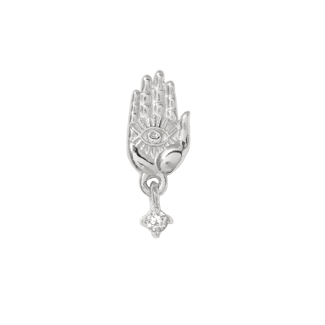 Psychic Eye Pin - 14K Gold Gem Threadless End - piercing - zone.com