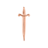 Pugio Dagger – 14K Gold Threadless & Threaded End - piercing - zone.com