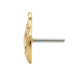 Pumpkin – 14K Gold Threadless/Threaded End - piercing - zone.com