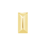 Pyramid Bar – 14K Gold Geometric Threadless End - piercing - zone.com
