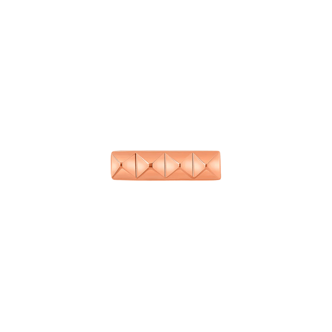 Pyramid Cluster – 14K Gold Sculptural Threadless End - piercing - zone.com