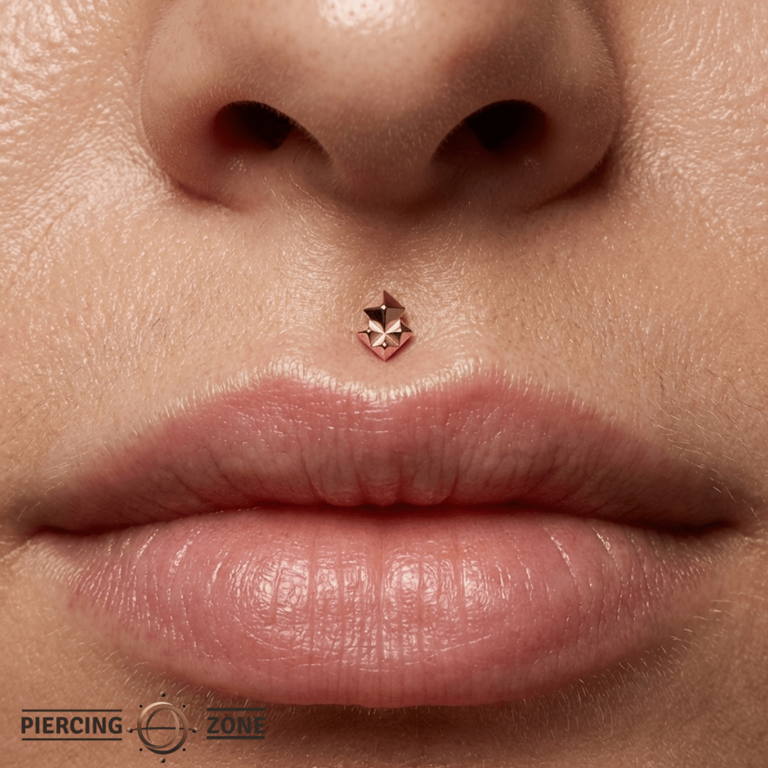 Pyxis – Minimalist Spike – 14K Gold Threadless End - piercing - zone.com