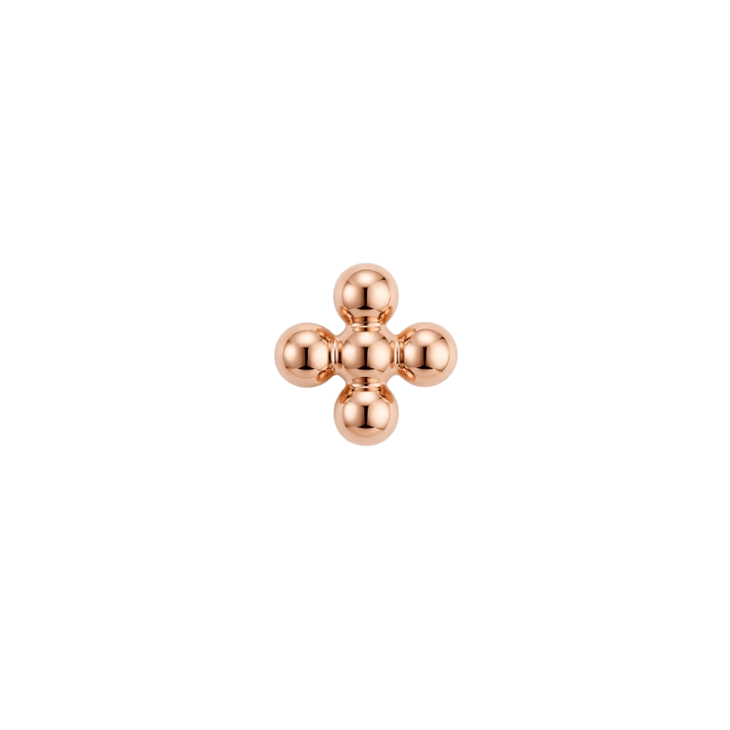 Quadre - 18K Gold Threadless/Threaded End - piercing-zone.com