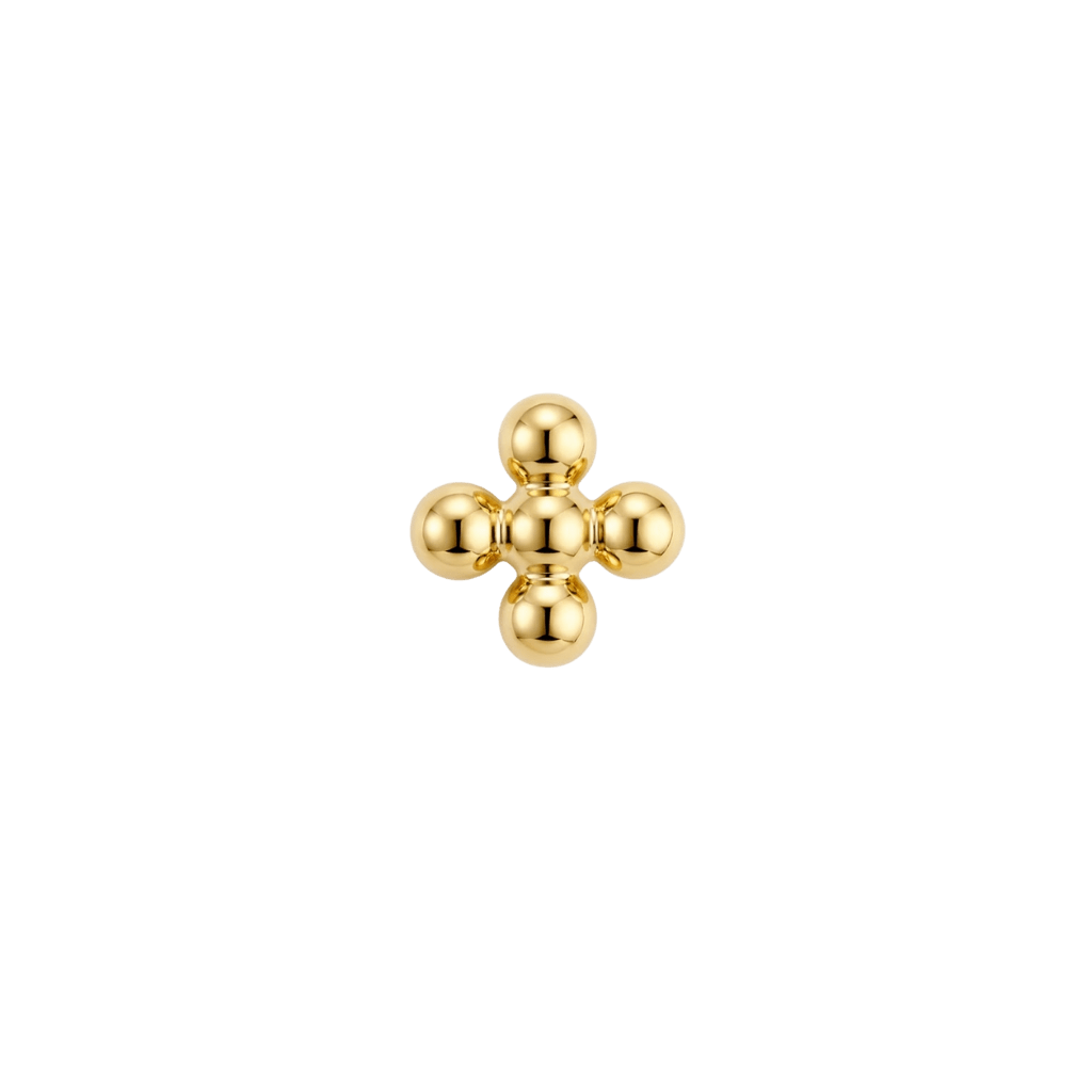 Quadre - 18K Gold Threadless/Threaded End - piercing-zone.com