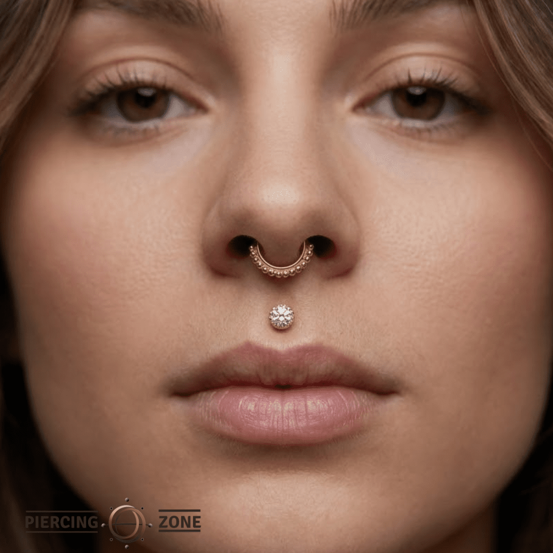 Queen – 14K Gold Threadless/Threaded End - piercing - zone.com