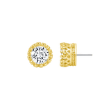 Queen – 14K/18K Gold Gemstone Threadless End - piercing - zone.com