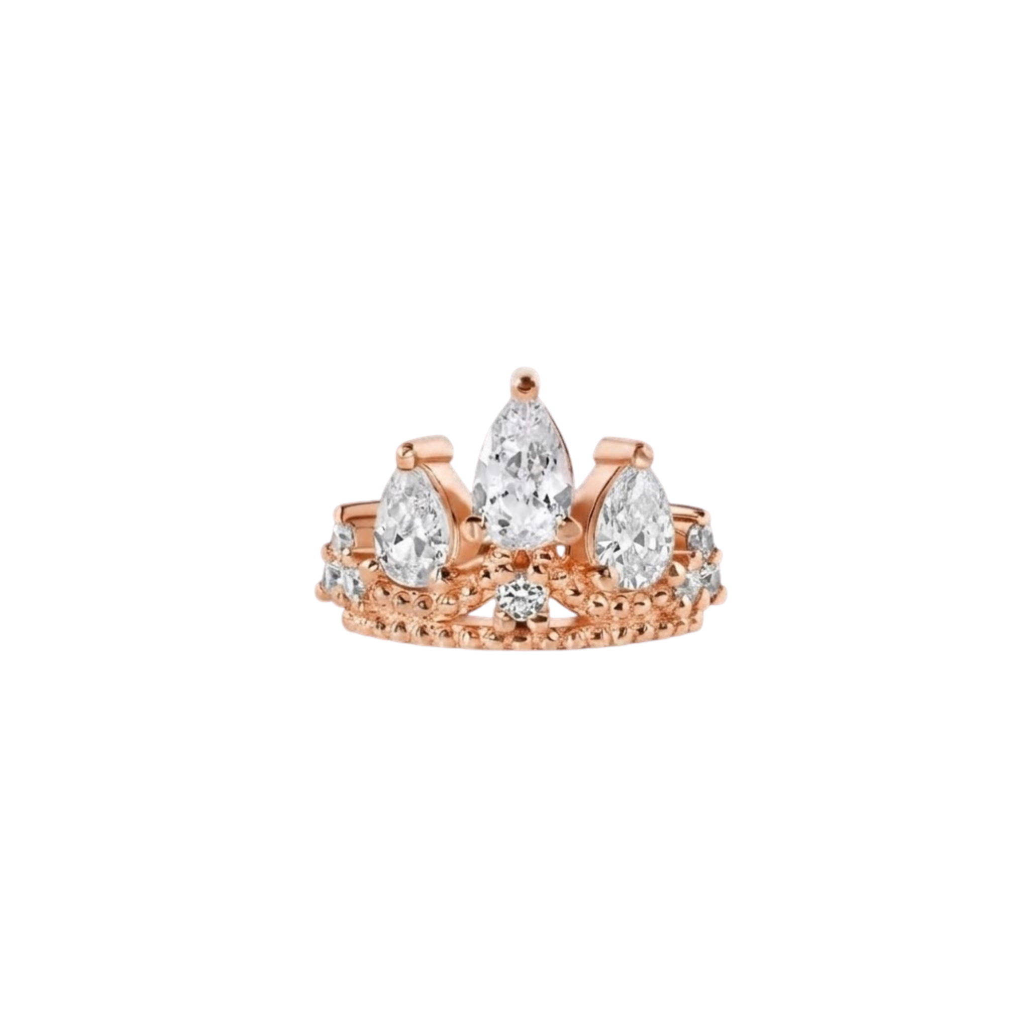 Queen Charlotte – 14K/18K Gold Multi - Stone Clicker Ring - piercing - zone.com