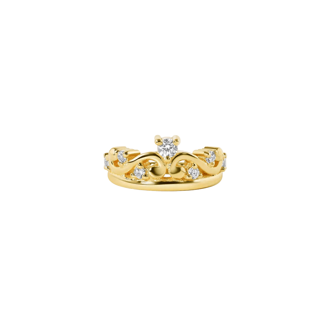 Queen Eloise – 14K/18K Gold Multi - Stone Clicker Ring - piercing - zone.com