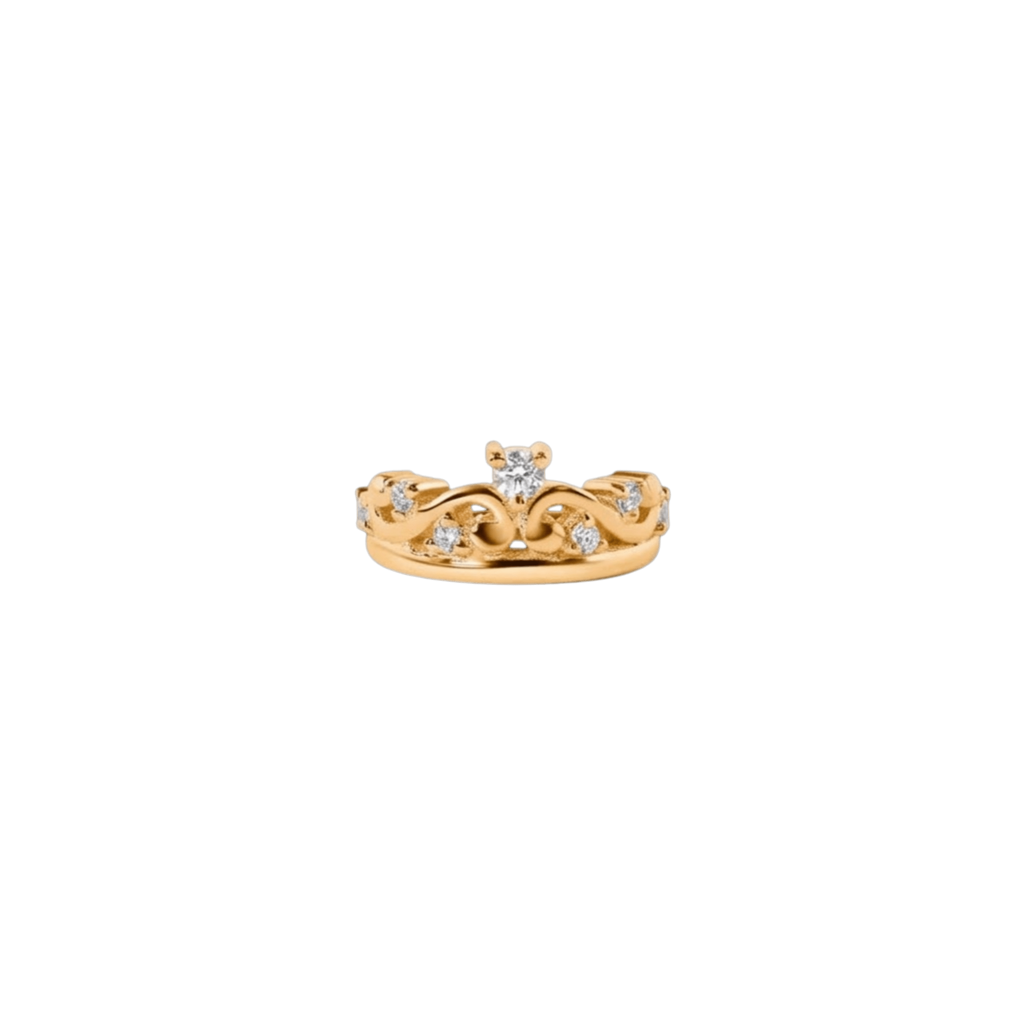 Queen Eloise – 14K/18K Gold Multi-Stone Clicker Ring - piercing-zone.com