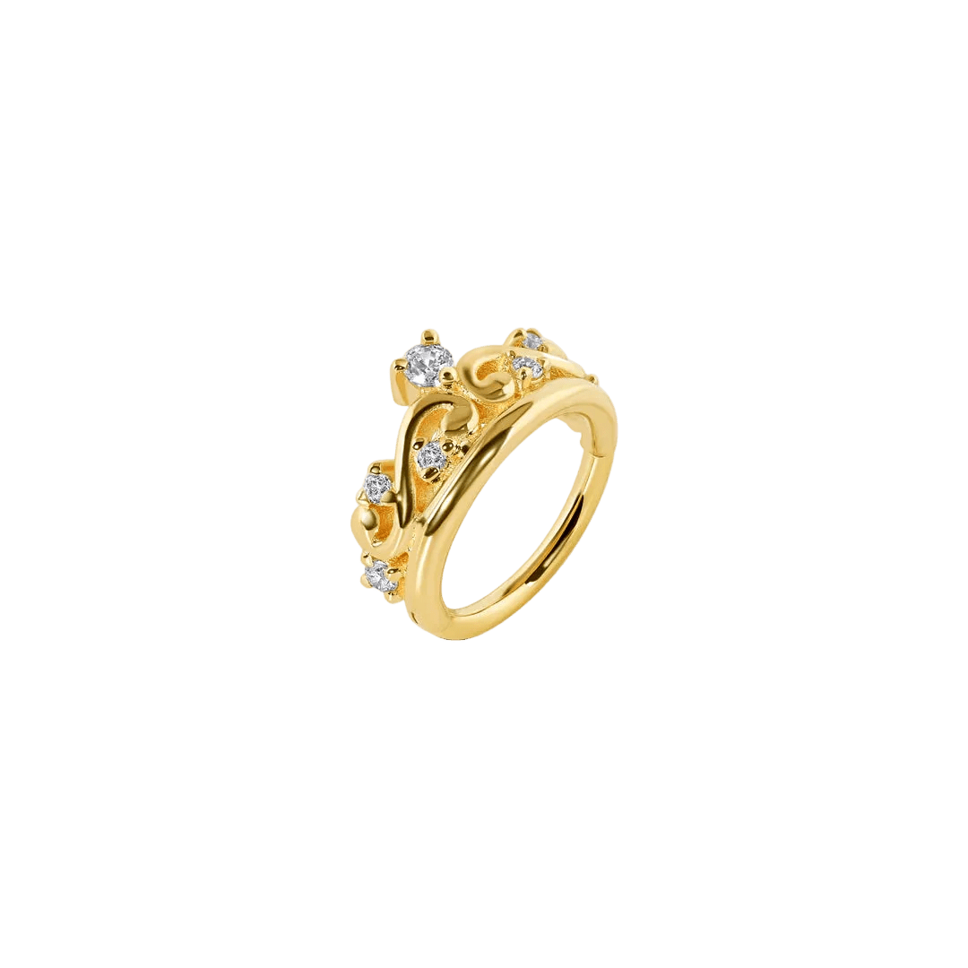 Queen Eloise – 14K/18K Gold Multi - Stone Clicker Ring - piercing - zone.com