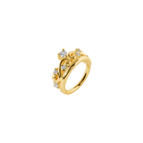 Queen Eloise – 14K/18K Gold Multi - Stone Clicker Ring - piercing - zone.com