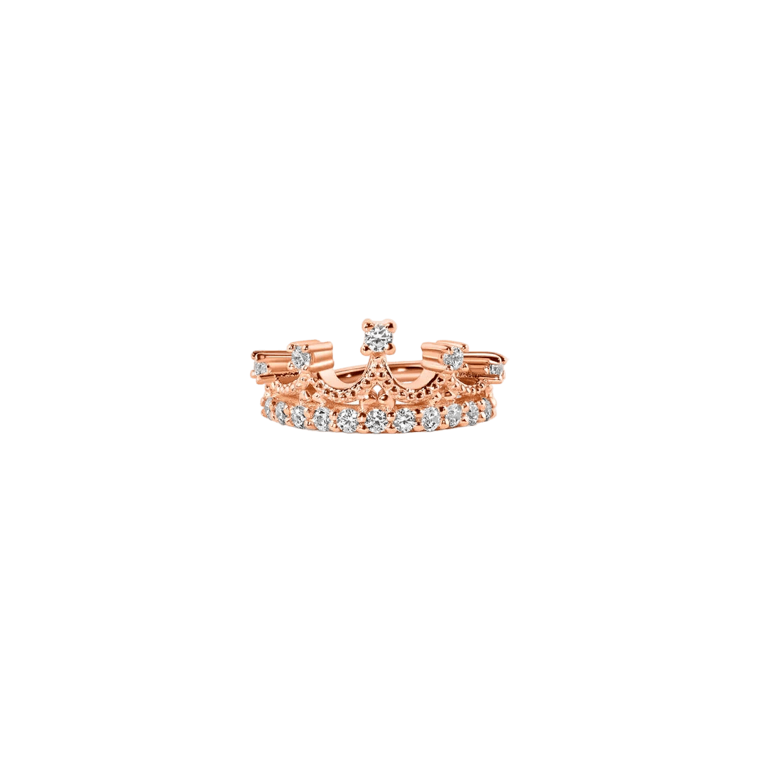 Queen Francesca – 14K/18K Gold Multi - Stone Clicker Ring - piercing - zone.com