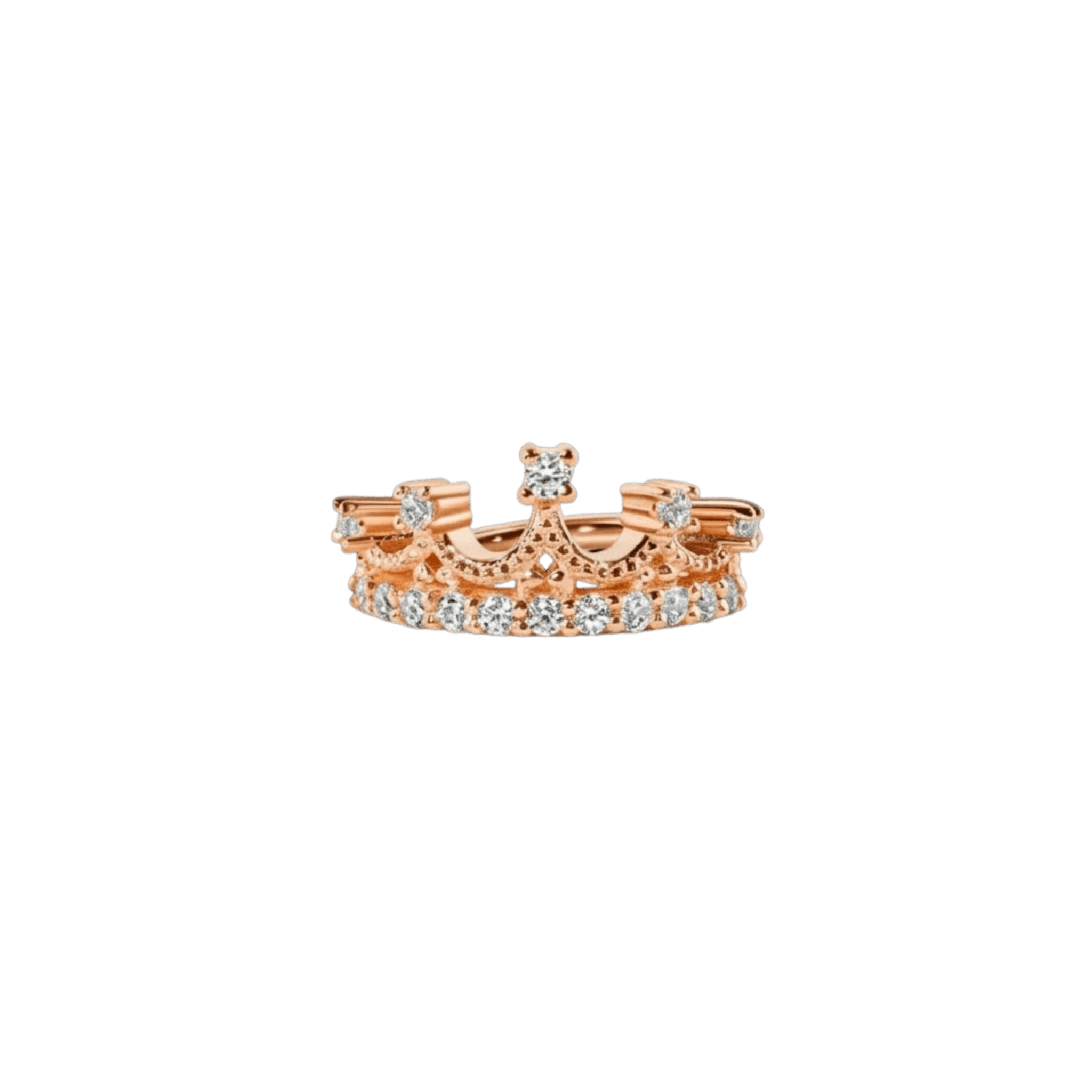 Queen Francesca – 14K/18K Gold Multi-Stone Clicker Ring - piercing-zone.com