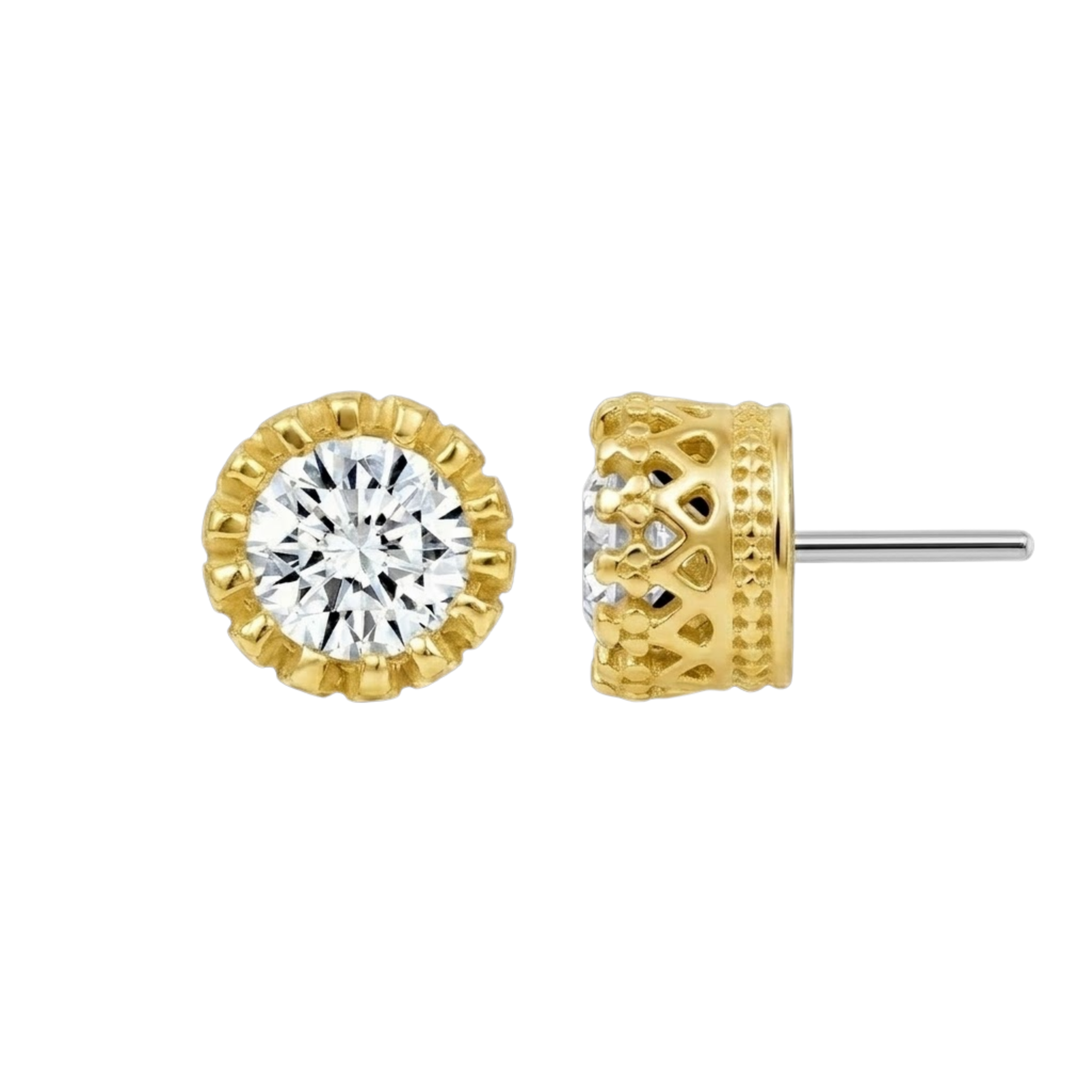 Queen – 14K Gold Threadless/Threaded End