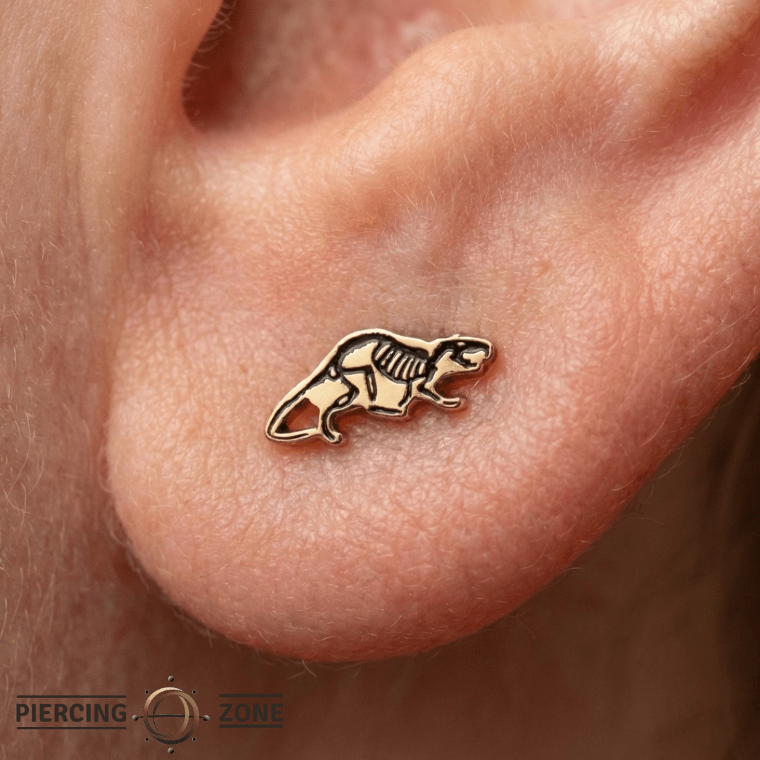 Rat – 14K Gold Threadless/Threaded End - piercing - zone.com