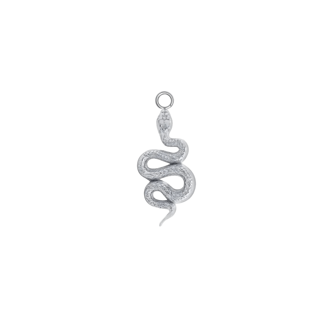 Rattlesnake Charm – 14K Gold Dangle - piercing - zone.com