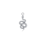 Rattlesnake Charm – 14K Gold Dangle - piercing - zone.com