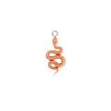 Rattlesnake Charm – 14K Gold Dangle - piercing - zone.com