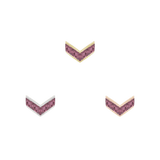 Rave – Amethyst – 14K Gold Threadless End - piercing - zone.com