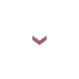 Rave – Amethyst – 14K Gold Threadless End - piercing - zone.com