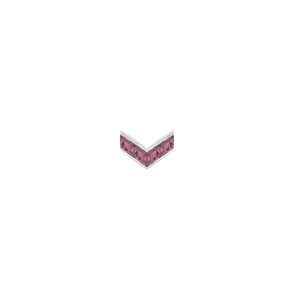 Rave – Amethyst – 14K Gold Threadless End - piercing - zone.com