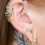 Rave – London Blue Topaz – 14K Gold Threadless End - piercing - zone.com