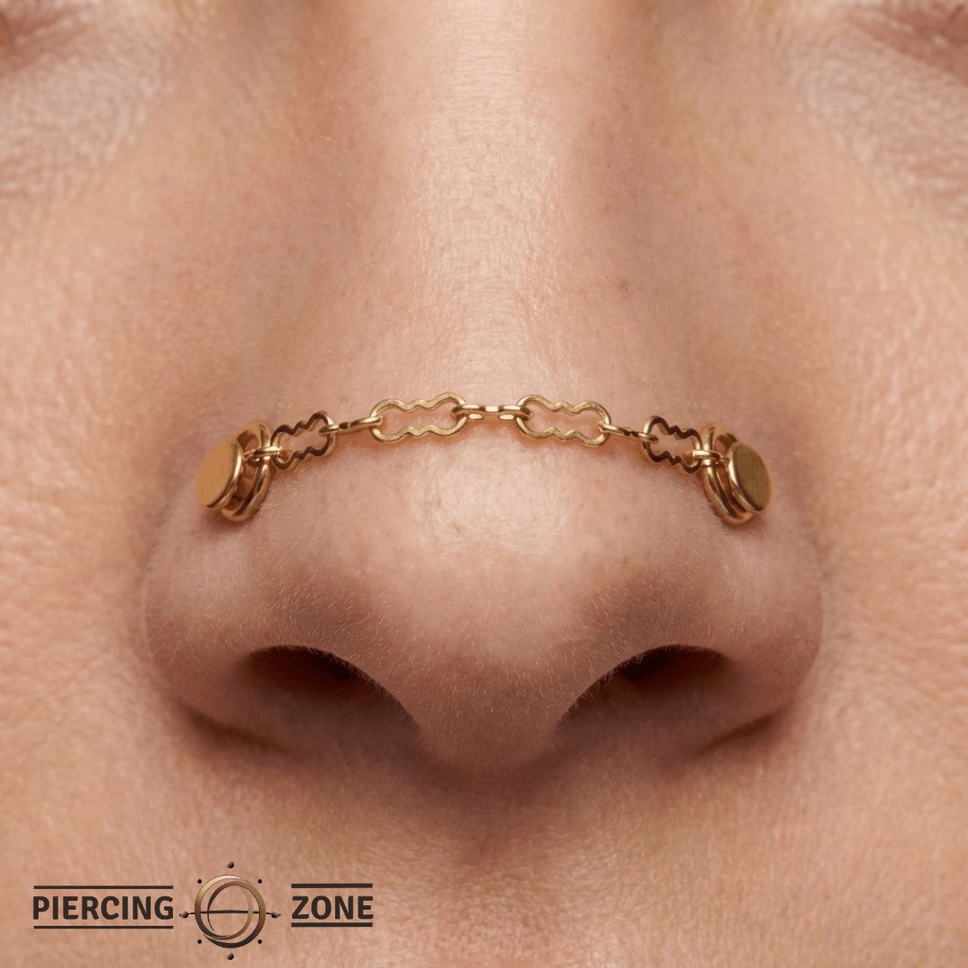 Razor Chain – 14K Gold Piercing Chain - piercing - zone.com