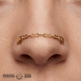 Razor Chain – 14K Gold Piercing Chain - piercing - zone.com