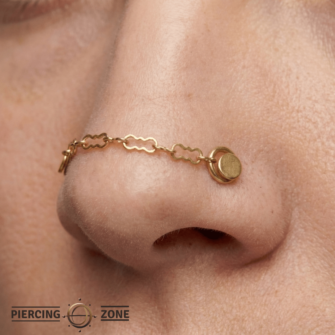Razor Chain – 14K Gold Piercing Chain - piercing - zone.com