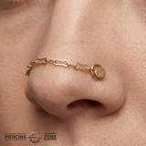 Razor Chain – 14K Gold Piercing Chain - piercing - zone.com