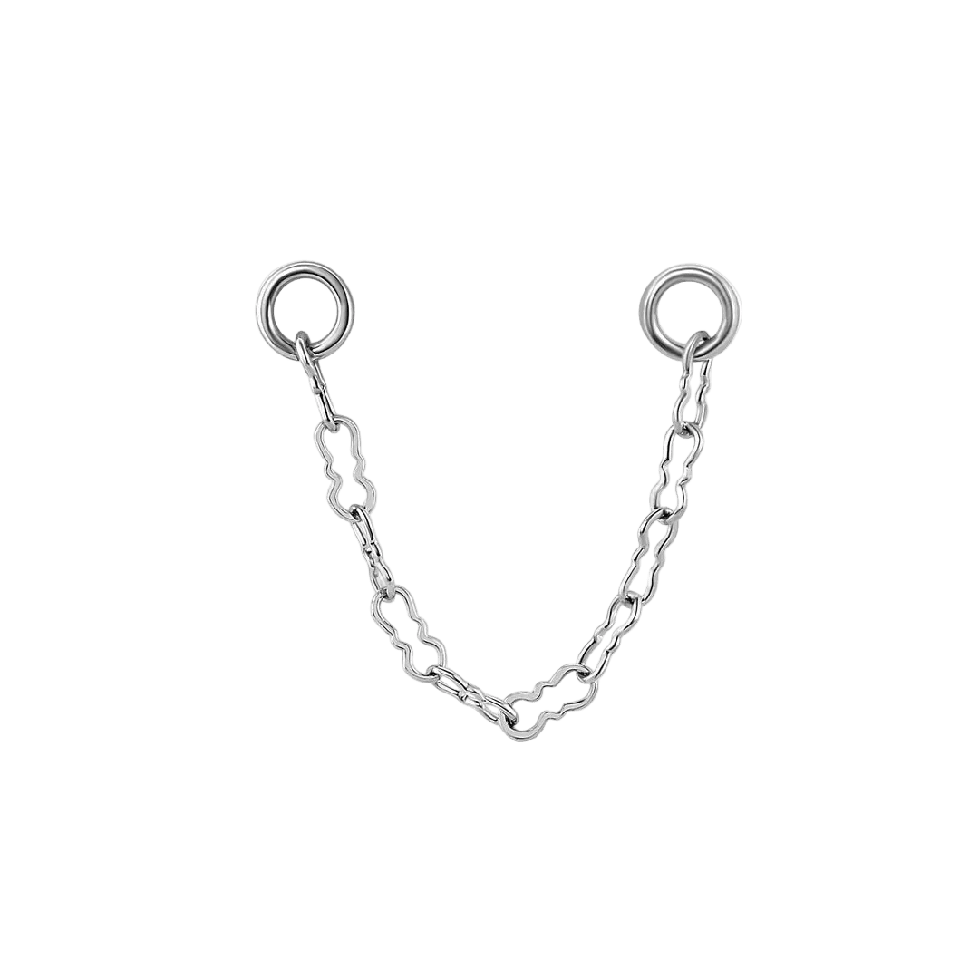Razor Chain – 14K Gold Piercing Chain - piercing - zone.com