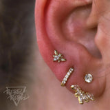 Bee Chic – CZ 14K Gold Threadless End