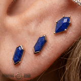 Reputation – Lapis Lazuli – 14K Gold Threadless End - piercing - zone.com