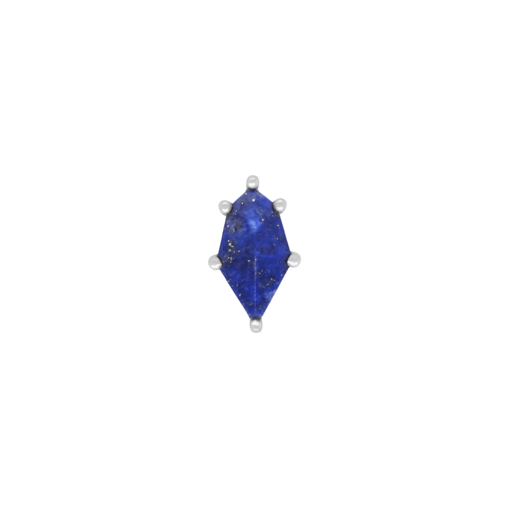 Reputation – Lapis Lazuli – 14K Gold Threadless End - piercing - zone.com