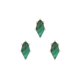 Reputation – Malachite – 14K Gold Threadless End - piercing - zone.com