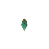Reputation – Malachite – 14K Gold Threadless End - piercing - zone.com