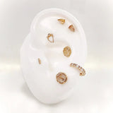 REVELATION - CZ - SOLID 14KT GOLD CLICKER piercing-zone.com