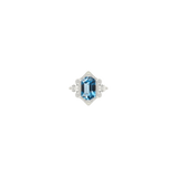 Reyna – London Blue Topaz – 14K Gold Threadless End - piercing - zone.com