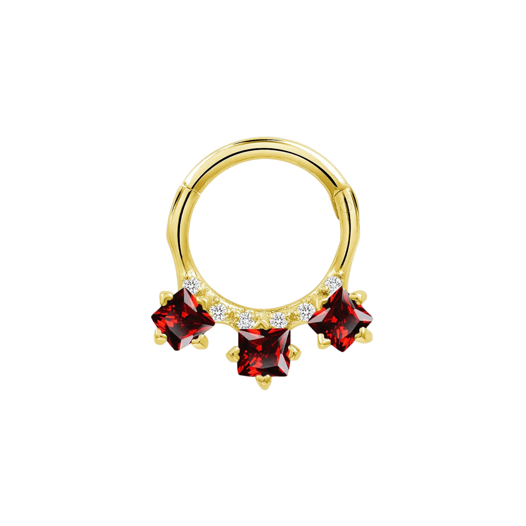 Rhombus Clicker – 14K & 18K Gold - piercing - zone.com