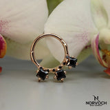 Rhombus Clicker – 14K & 18K Gold - piercing - zone.com