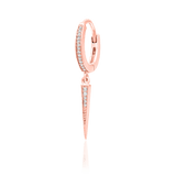 Ria – 14K Gold CZ Spike Clicker - piercing - zone.com