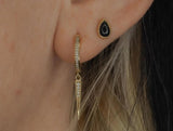 Ria – 14K Gold CZ Spike Clicker - piercing - zone.com