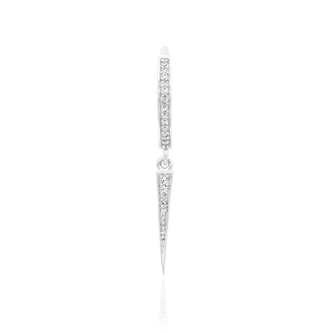 Ria – 14K Gold CZ Spike Clicker - piercing - zone.com