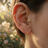 Rib Cage – 14K & 18K Gold Charm - piercing - zone.com