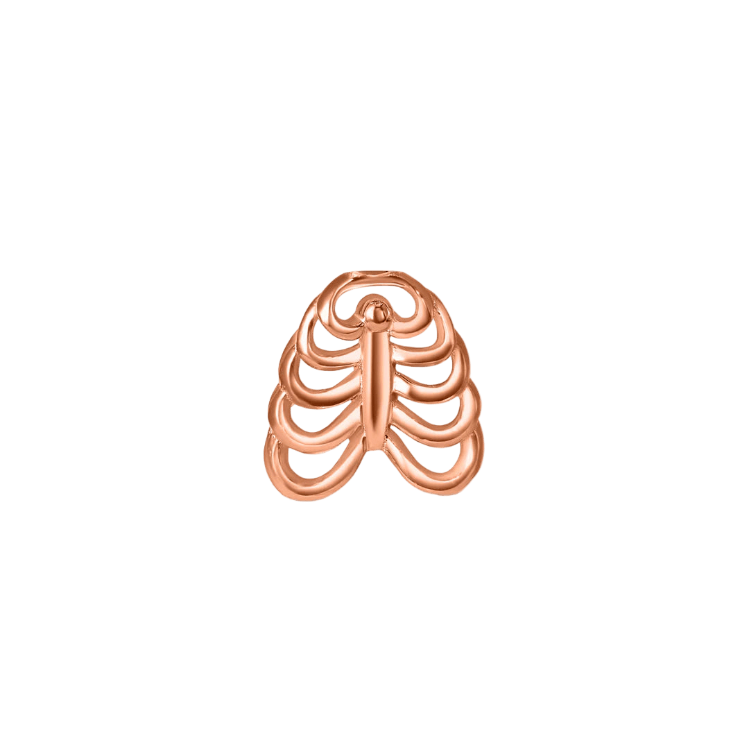 Rib Cage – 14K Gold Threadless & Threaded End - piercing - zone.com