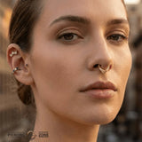 Rise – Lazer Precision Seam Ring – 14K Gold - piercing - zone.com