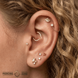 Rise + Shine – Citrine Ombré – 14K Gold Clicker Ring - piercing - zone.com