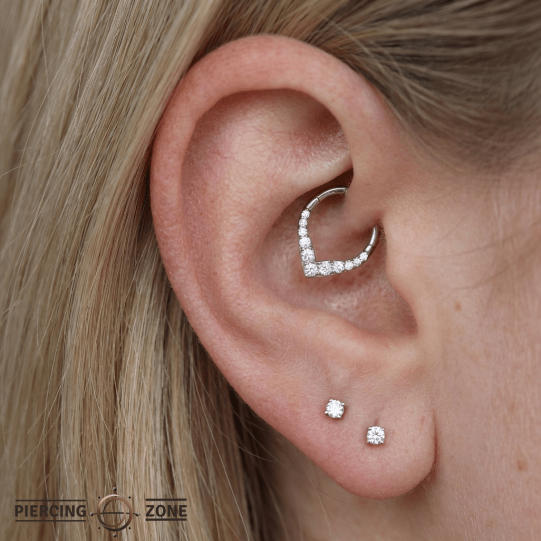 Rise + Shine – CZ Ombré – 14K Gold Clicker Ring - piercing - zone.com